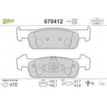 Valeo 670412 Ön Balata