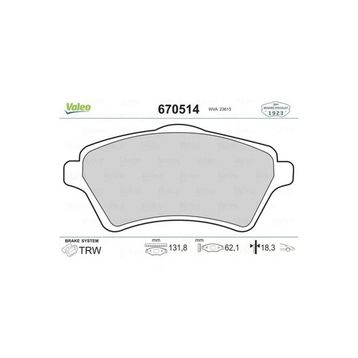 Valeo 670514 Ön Balata