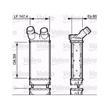 Valeo 818866 Turbo Radyatörü İnterkol