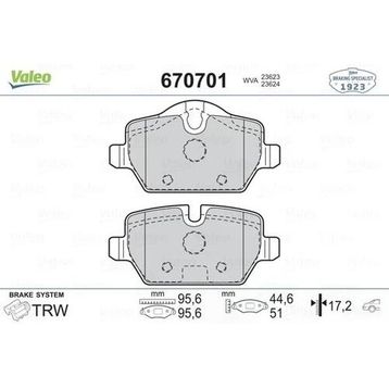 Valeo Bmw Arka Balata