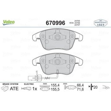 Valeo GDB1814 Audi A4 A5 09 Ön Balata