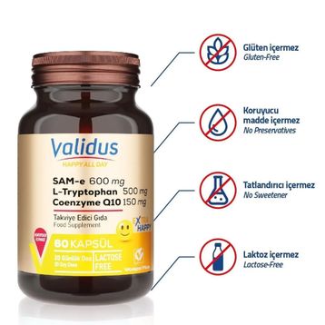 Validus All Day Happy Sam 600 mg 60 Kapsül