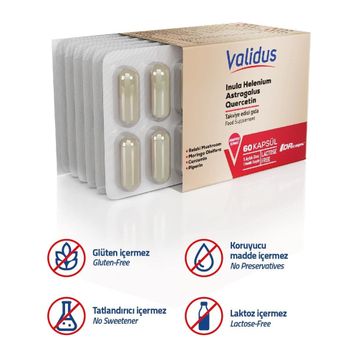 Validus Andız Otu Astragalus Quercetin 60 Kapsül