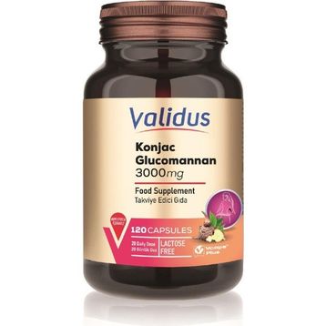 Validus Glucomannan 3000 mg 120 Kapsül