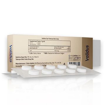 Validus Iodine 150 mcg 30 Tablet