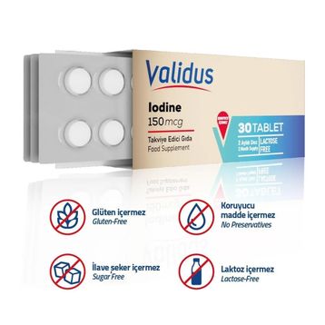 Validus Iodine 150 mcg 30 Tablet
