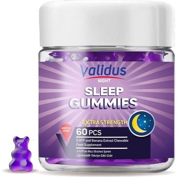 Validus Night Sleep Gummies 60 Çiğnenebilir Tablet