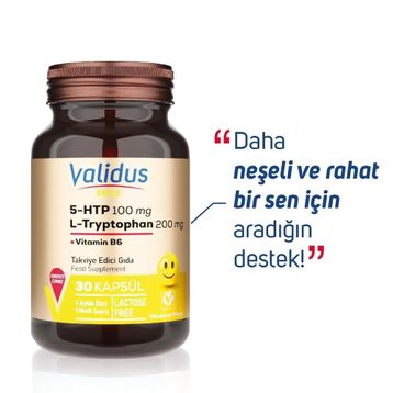 Validus Smile 5-HTP 100 mg 30 Kapsül