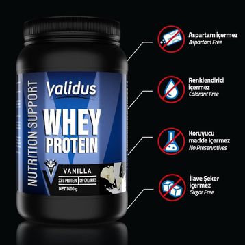Validus Whey Protein Complex 1400 gr Vanilya Aromalı Takviye Edici Gıda