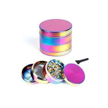 Valkyrie 40 mm 4 Katmanlı Renkli Çinko Alaşım Herbal Grinder Baharat Bitki Ot Tütün Öğütücü