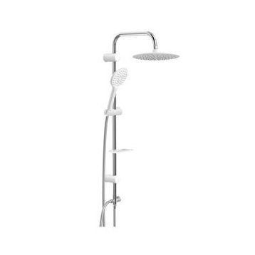 Valtemo VS5360 Slim White Robot Tepe Duş Seti Takımı