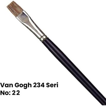 Van Gogh 234 Seri Öküz Kulağı Kılı Düz Kesik Uçlu Fırça