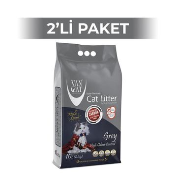 Vancat 2x10 kg Aktif Karbon İnce Taneli Kedi Kumu