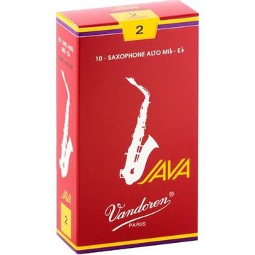 Vandoren SR262R Java Red Cut Alto No: 2 10'lu Saksafon Kamışı