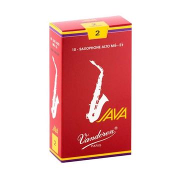 Vandoren SR262R Java Red Cut Alto No: 2 10'lu Saksafon Kamışı