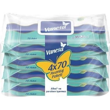 Vanesa 4x70'li Islak Havlu