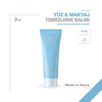 V'anhalla PHA Ceramide Siyah Nokta Karşıtı Gözenek Arındırıcı 100 ml Yüz ve Makyaj Temizleme Balmı