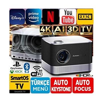 Vankyo Aurzen Boom 3 Dolby Ses Sistemli Akıllı Projeksiyon Cihazı