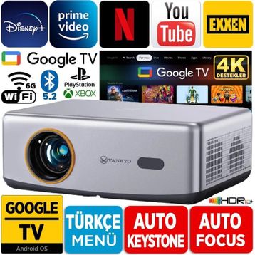 Vankyo Performance V700G 400 Lümen Full HD Android Projeksiyon Cihazı