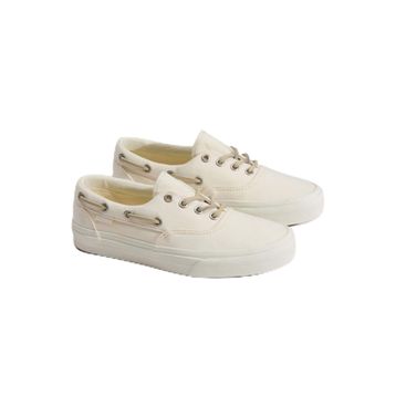Vans Authentic Boat Shoe VN000Z6WCCZ1 Marshmallow Kırık Beyaz Kanvas Unisex Tekne Ayakkabısı