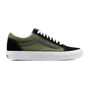 Vans Old Skool VN000Z904481 Siyah Yeşil Erkek Spor Ayakkabı