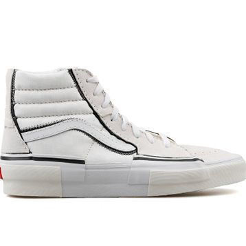 Vans VN0005UKQJM1 Beyaz Sk8 Hi Reconstruct Unisex Çift Katmanlı Soyulabilen Süet Günlük Ayakkabı
