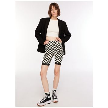Vans VN00074SBLK1 OVERSIZED FLORAL LE Normal Siyah Kadın Şort