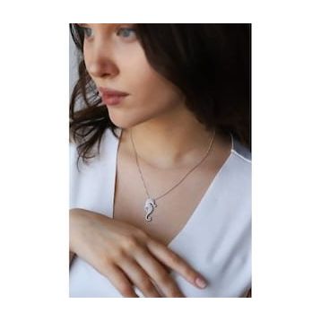 Vaoov 925 Ayar Denizatı Gümüş Kolye