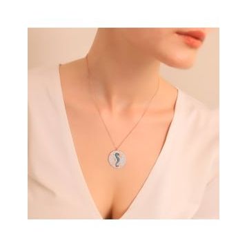 Vaoov 925 Ayar Denizatı Gümüş Kolye
