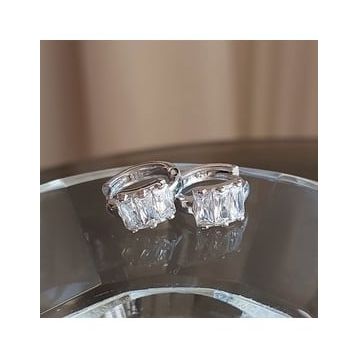 VAOOV 925 Ayar Gümüş Baget Tasli Kupe