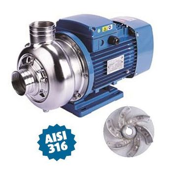 Varan DWK037T Açık Çarklı Komple Paslanmaz 316 0.5 Hp 11 mss 5 m3/H Santrifüj Pompa Trifaze