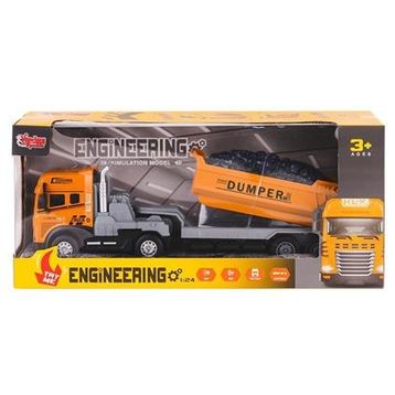 Vardem Oyuncak KLX800-241-42-43-44 Işıklı Müzikli 1:24 İnşaat Tırı