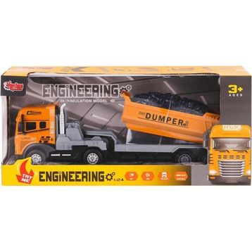 Vardem Oyuncak KLX800-241-42-43-44 Işıklı Müzikli 1:24 İnşaat Tırı