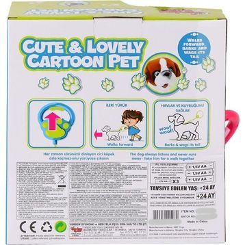 Vardem Oyuncak PR66022-25 Yürüyen Tasmalı Peluş Köpek