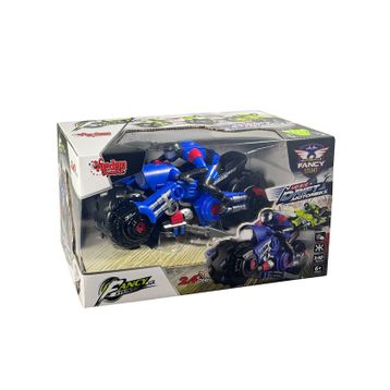 Vardem Uzaktan Kumandalı Full Fonksiyon Şarjlı 1:10 Mavi Drift Motosiklet