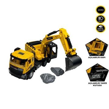 Vardem XX992-01AB Sesli ve Işıklı Çek Bırak Ekskavatör Kamyon