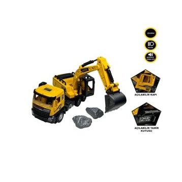Vardem XX992-01AB Sesli ve Işıklı Çek Bırak Ekskavatör Kamyon