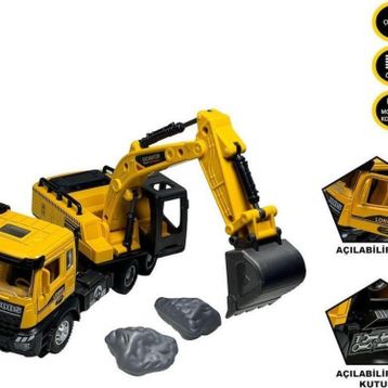 Vardem XX992-01AB Sesli ve Işıklı Çek Bırak Ekskavatör Kamyon