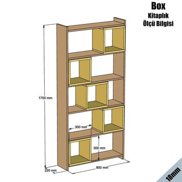 Variant Box Beyaz Duvar Rafı