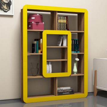 Variant Concept Ceviz Sarı Orkide Kitaplık