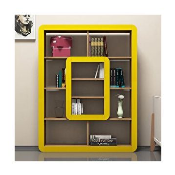 Variant Concept Ceviz Sarı Orkide Kitaplık