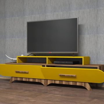 Variant Flora Ceviz Sarı Duvar Rafı