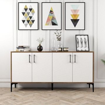 Variant Kiev 160 cm Ceviz Beyaz Konsol