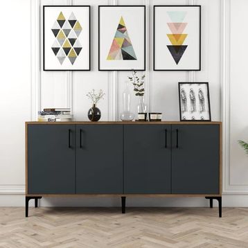 Variant Kiev Ceviz Antrasit 160 cm Konsol