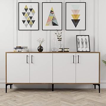 Variant Mobilya Ceviz Beyaz Kiev Konsol