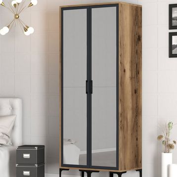 Variant Mobilya Kumsal 2 Kapılı RR Antrasit Gardrop