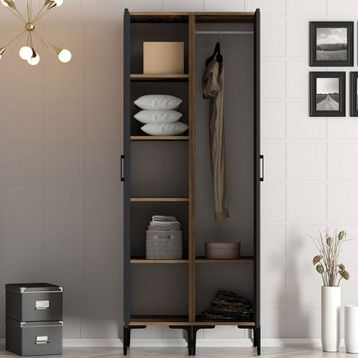 Variant Mobilya Kumsal 2 Kapılı RR Antrasit Gardrop
