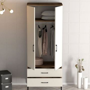 Variant Mobilya Kumsal 2 Kapılı T Krem Gardrop