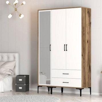 Variant Mobilya Kumsal 3 Kapılı RT Lidya Beyaz Gardrop