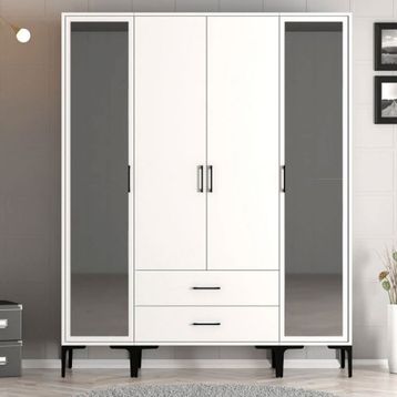 Variant Mobilya Kumsal 4 Kapılı PTR Krem Gardrop